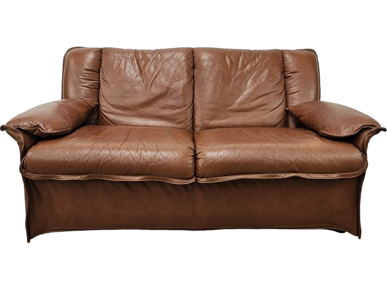 Leather sofa by Estasis Milano, 1970s 25