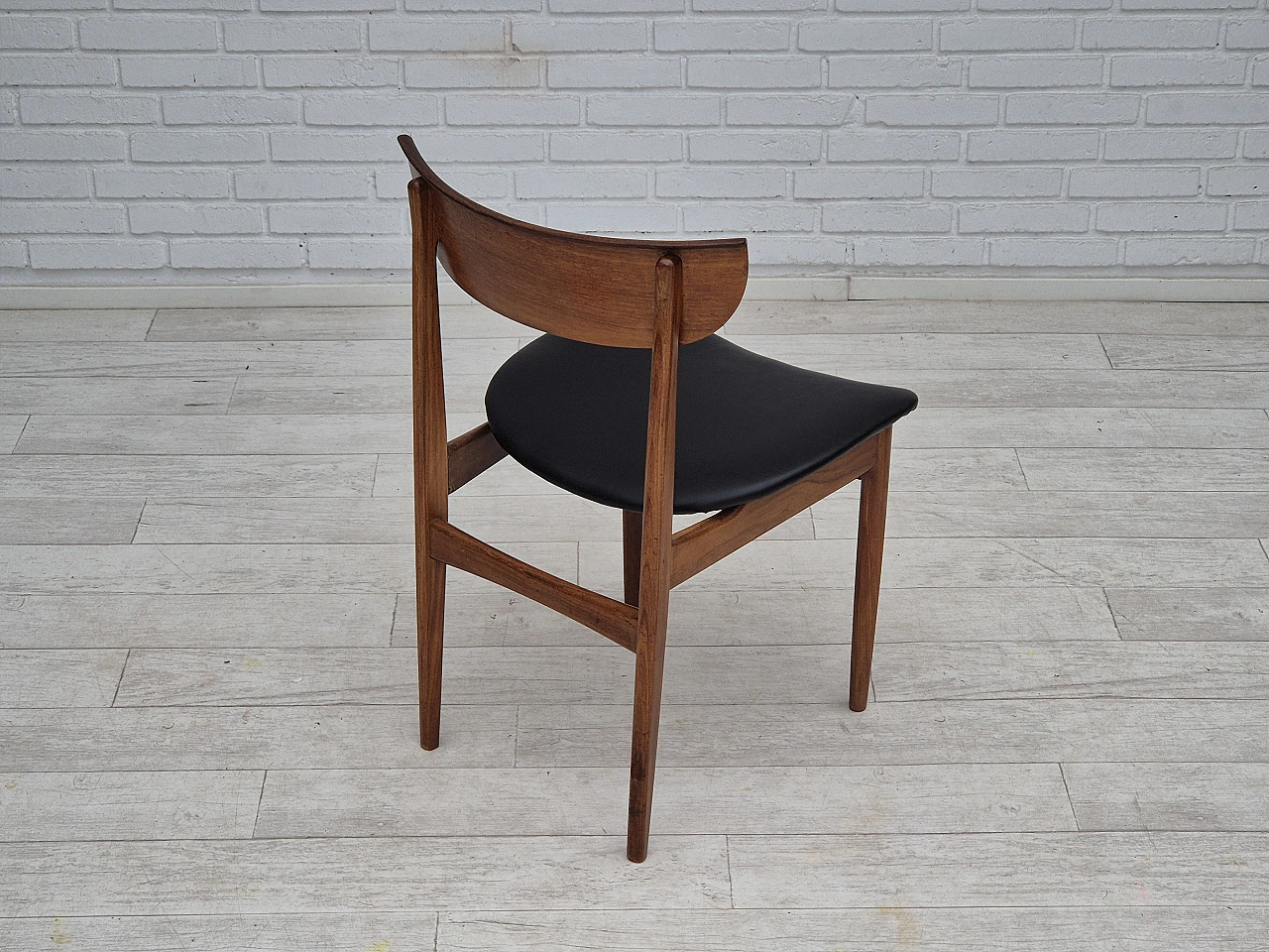 5 Danish teak wood dining chairs, 1960s 13