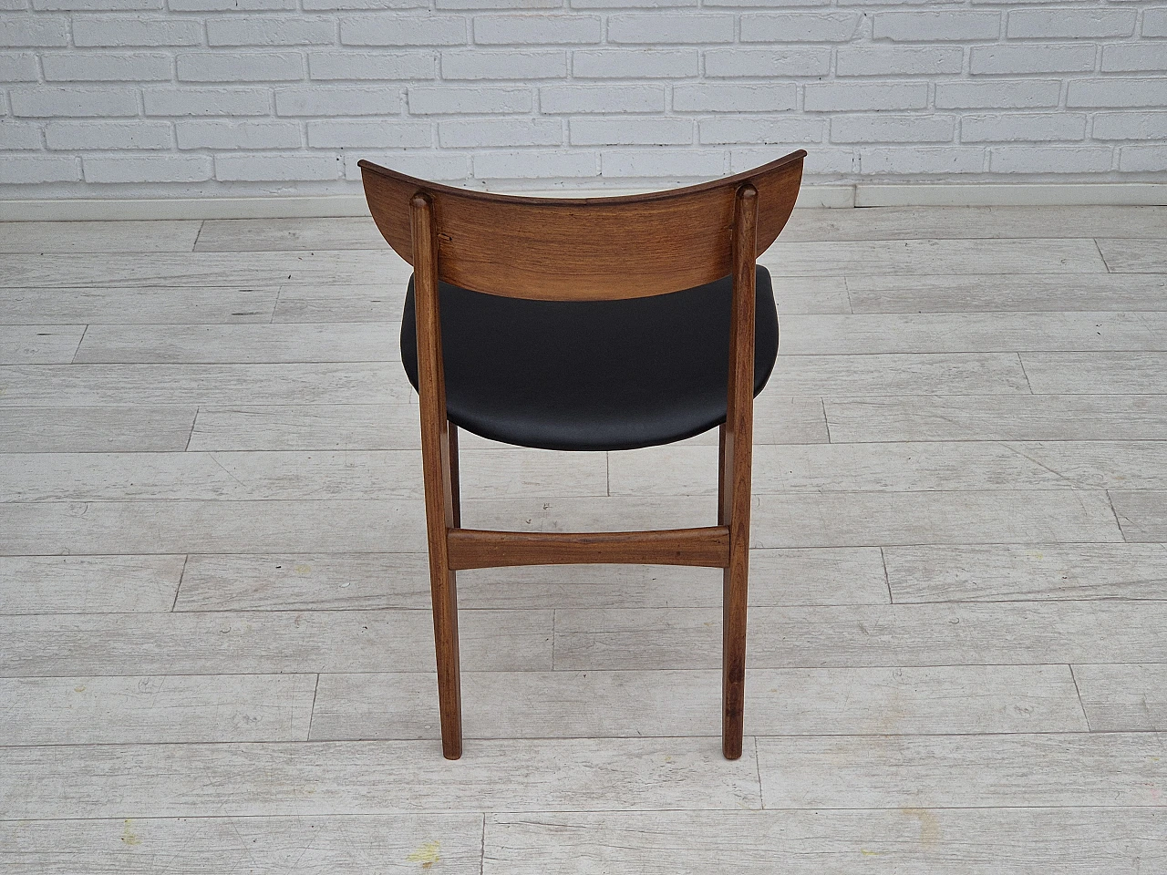 5 Danish teak wood dining chairs, 1960s 15