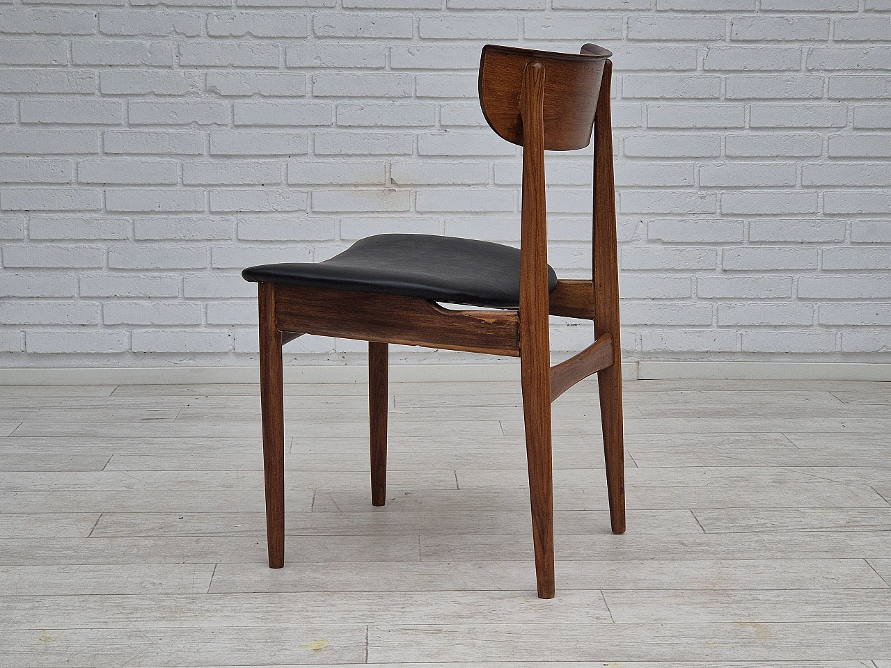 5 Danish teak wood dining chairs, 1960s 17