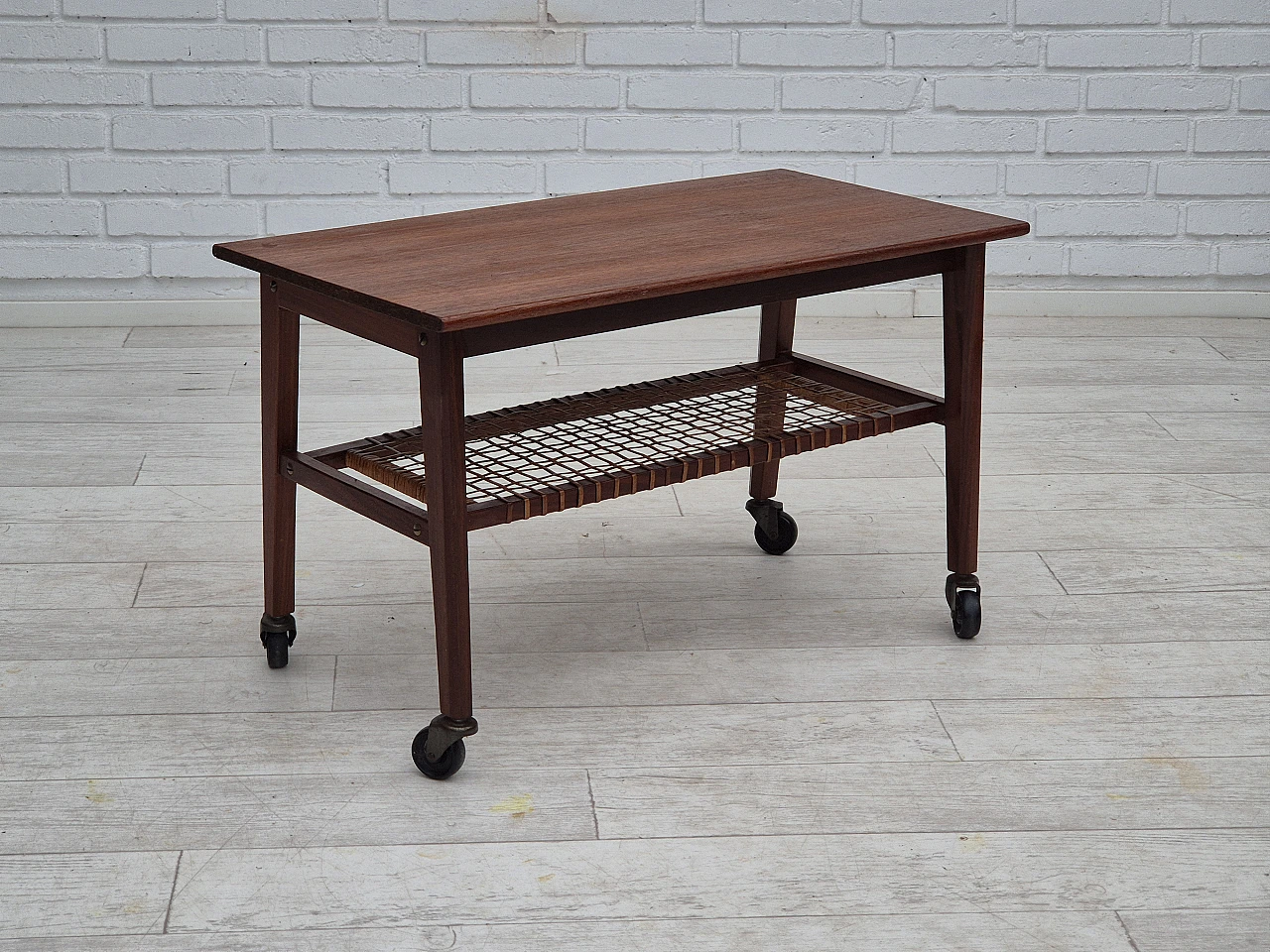 Danish teak wood coffee table, 1970s 1