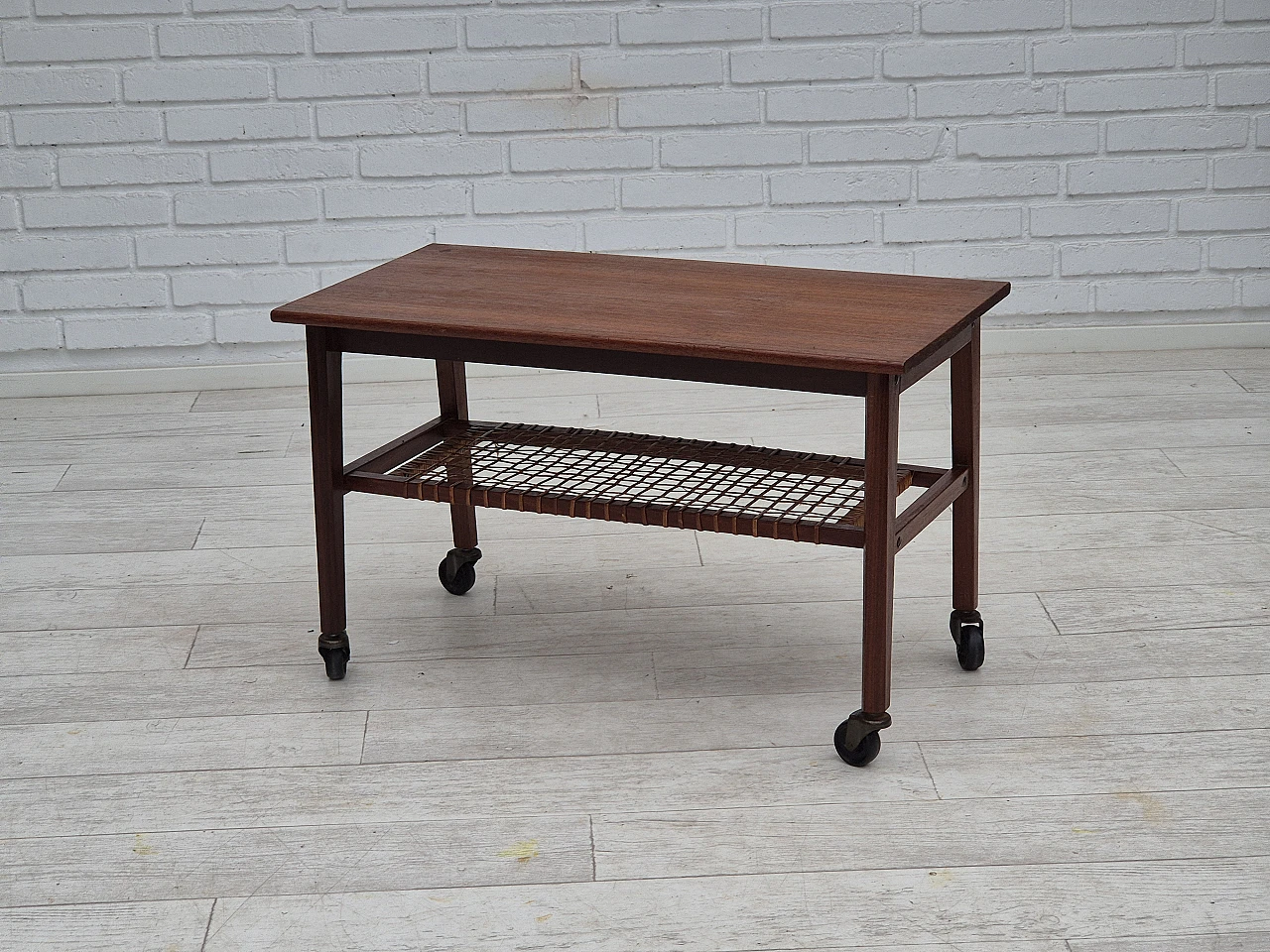 Danish teak wood coffee table, 1970s 2