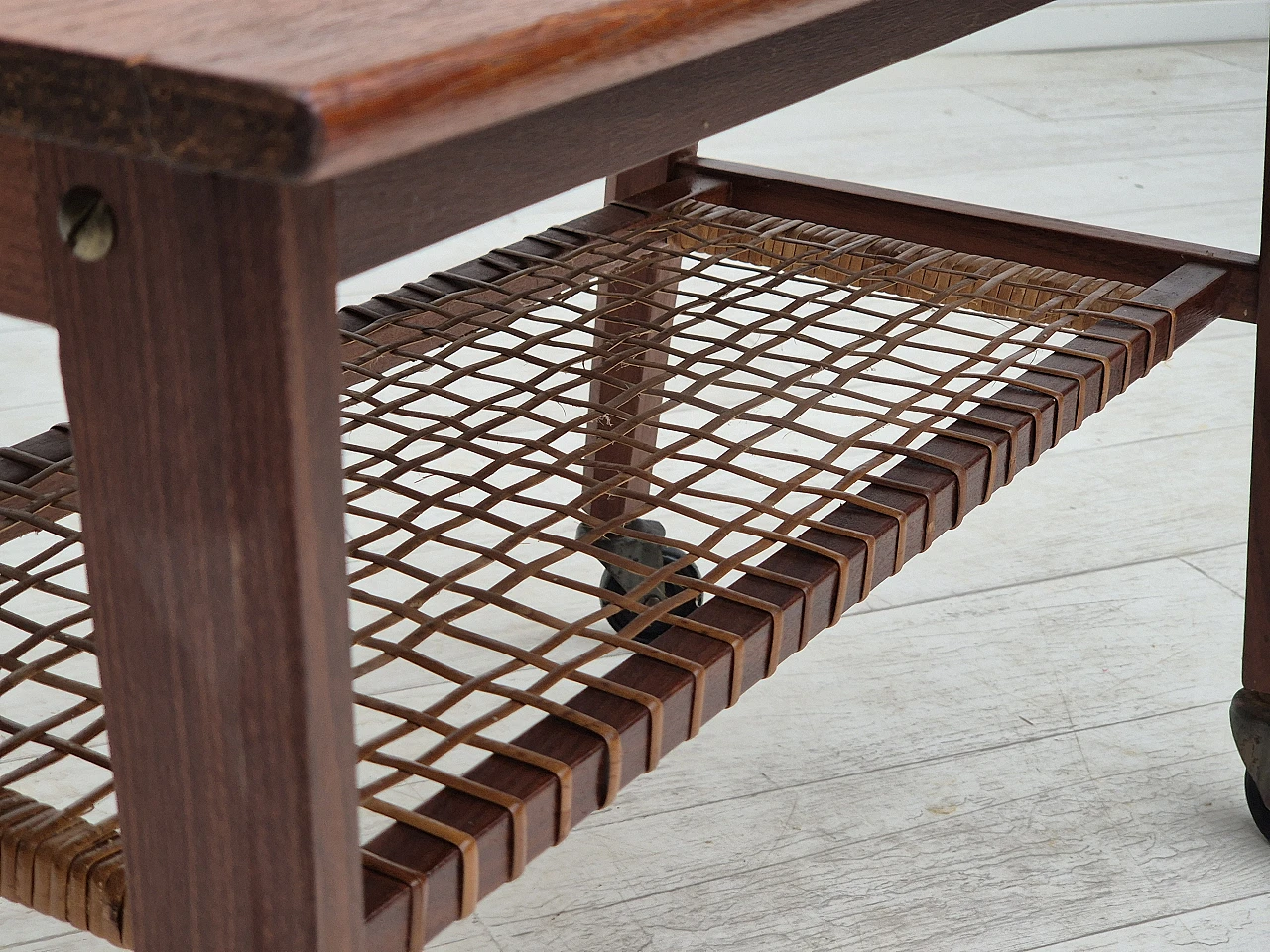 Danish teak wood coffee table, 1970s 4