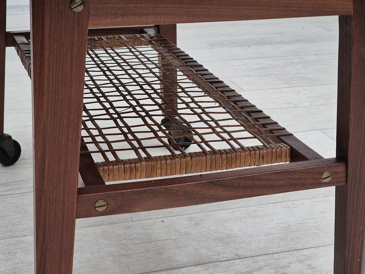 Danish teak wood coffee table, 1970s 7