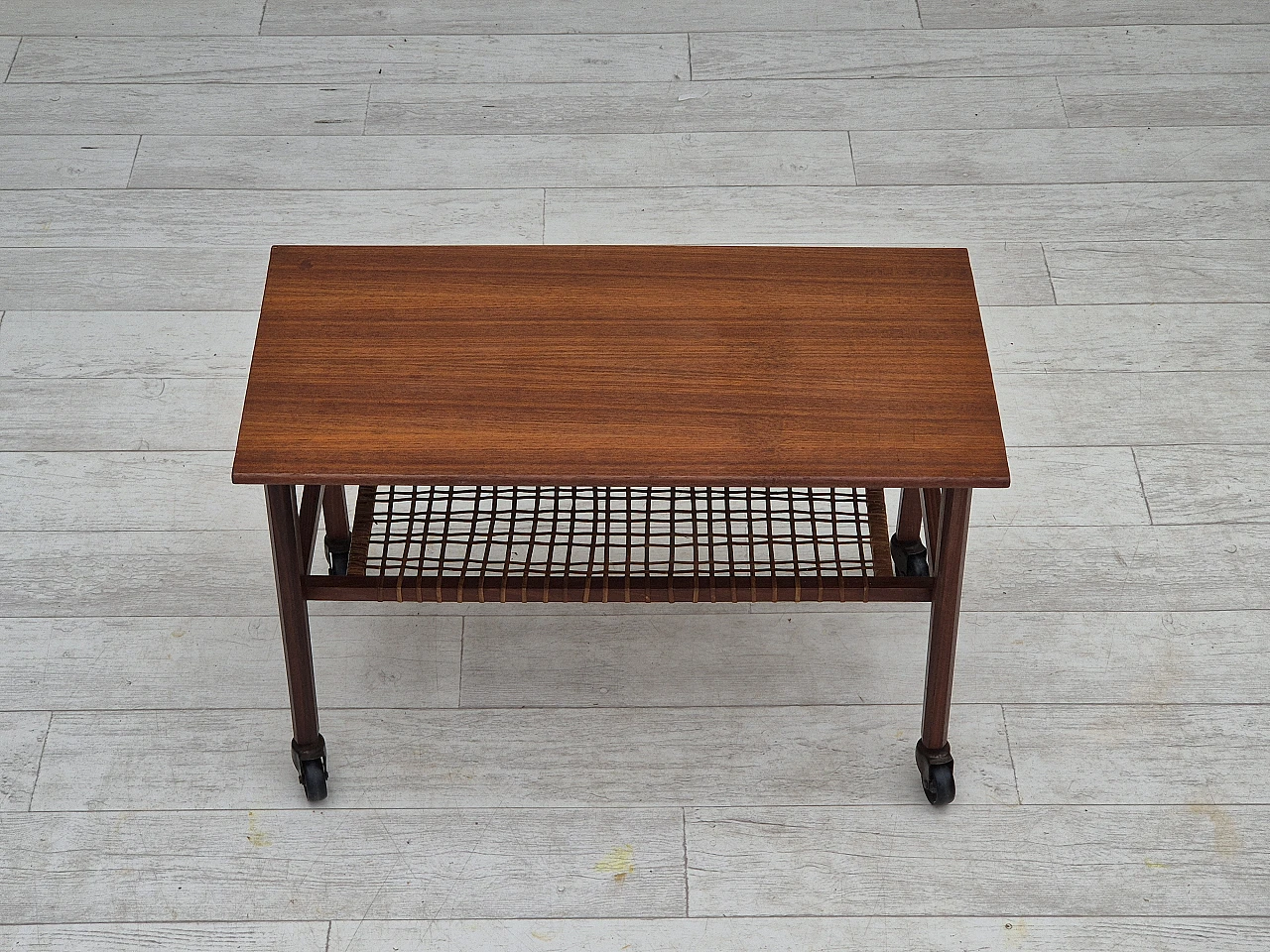 Danish teak wood coffee table, 1970s 11