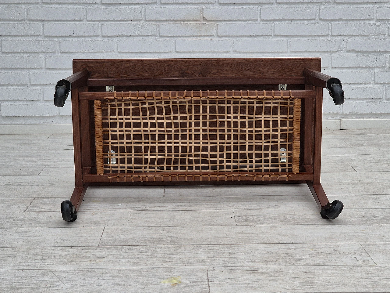 Danish teak wood coffee table, 1970s 13