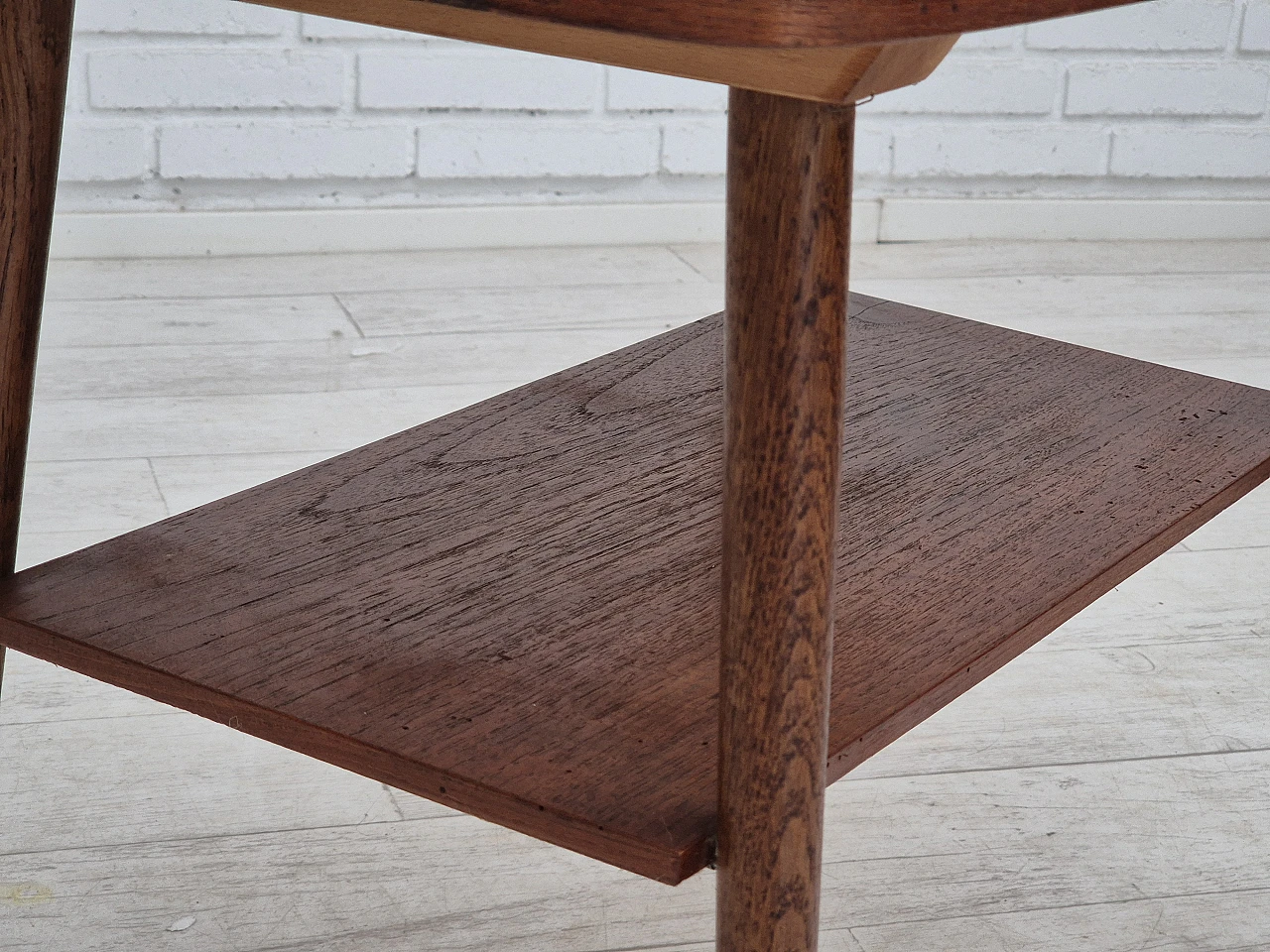 Danish side table, teak wood, 1960s 6