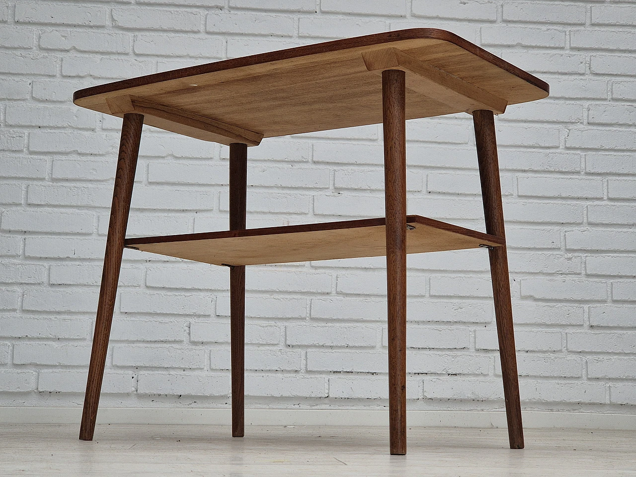 Danish side table, teak wood, 1960s 10