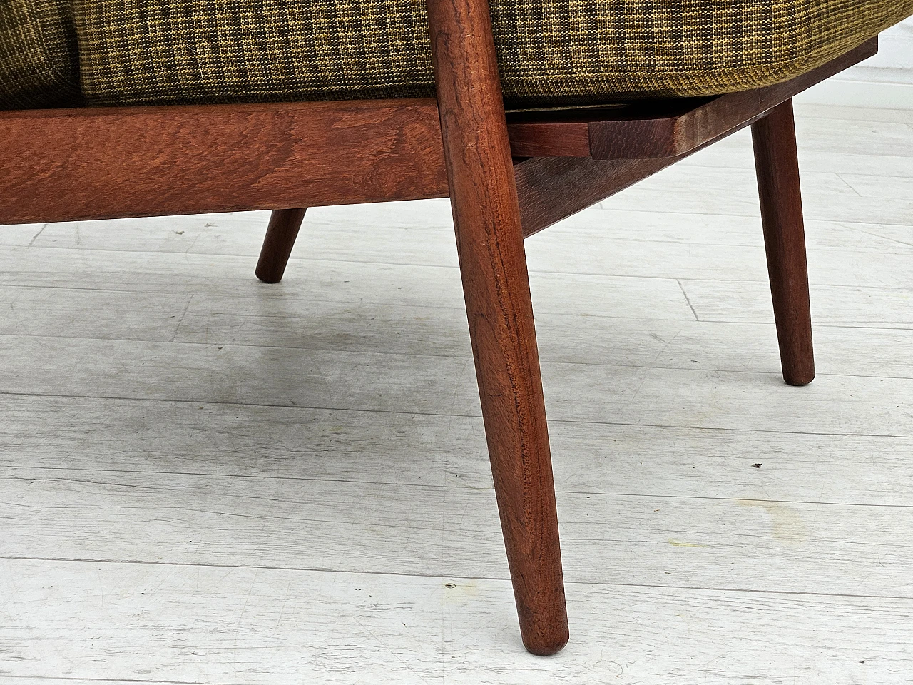 Danish teak wood armchair, 1970s 3