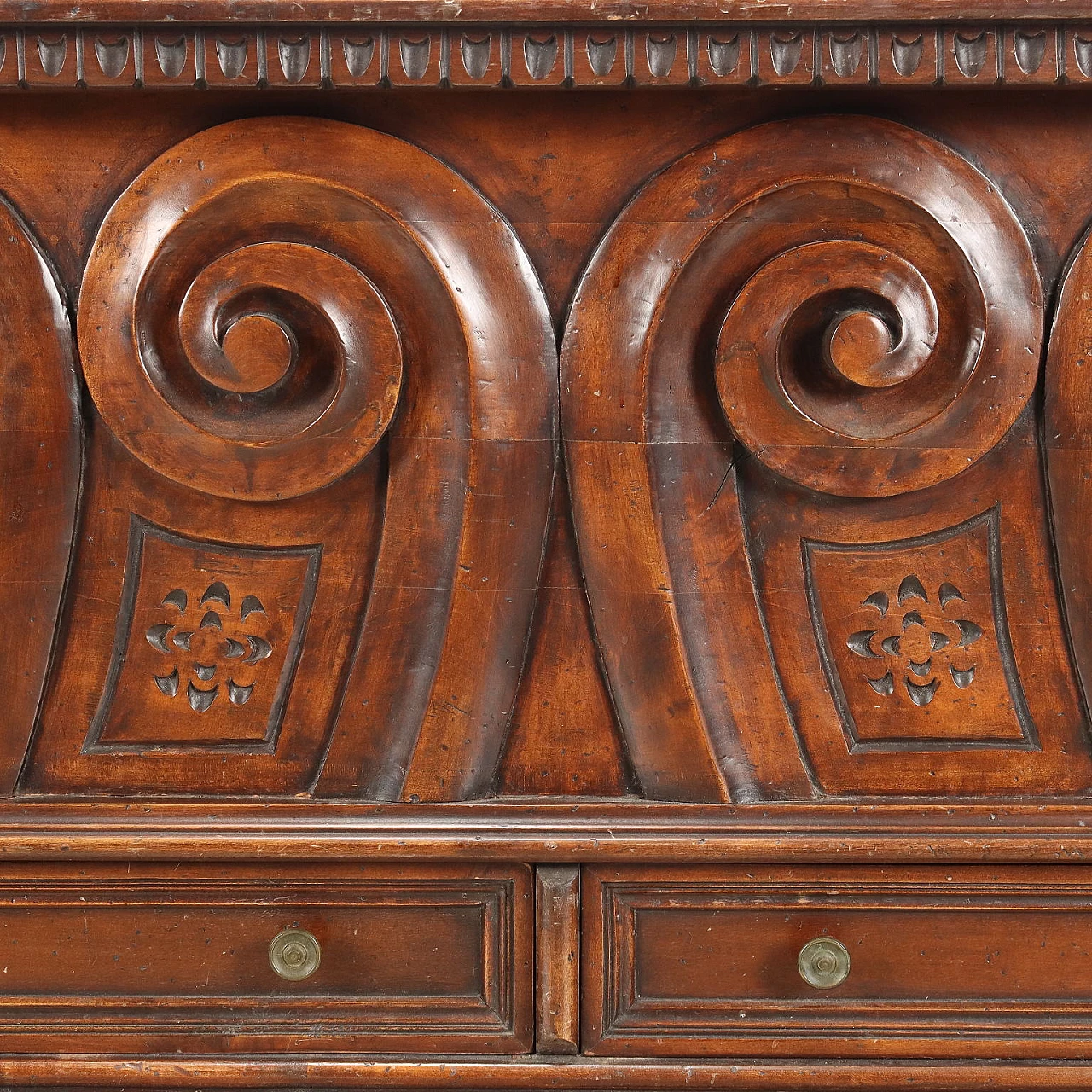 Mahogany chest of drawers with 3 drawers, late 20th century 7