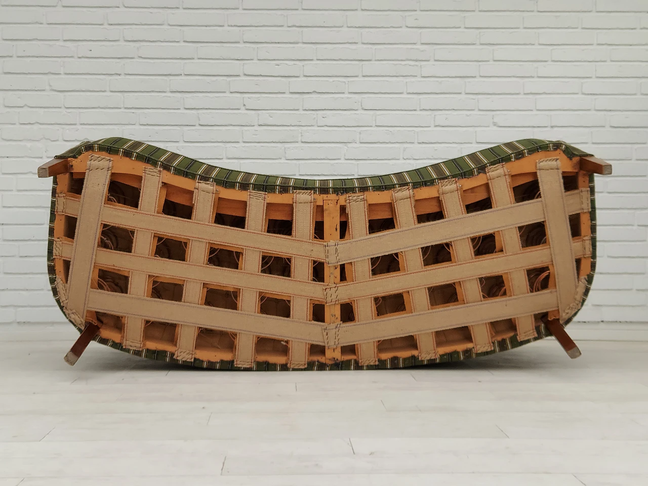 Danish curved 2-seater sofa, 1960s 14