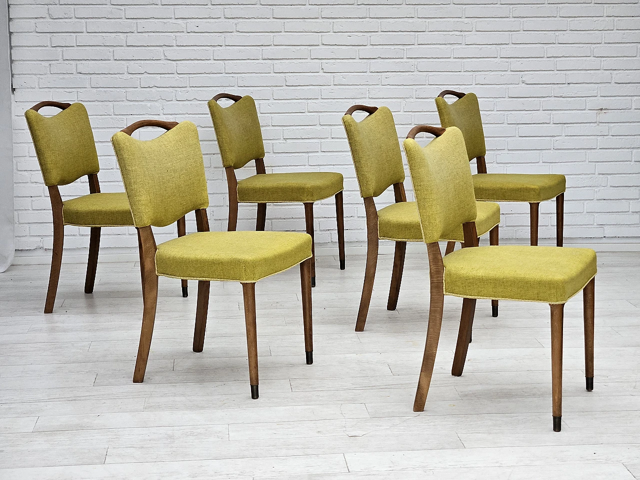 6 Danish dining chairs by Slagelse Møbelværk, 1970s 1