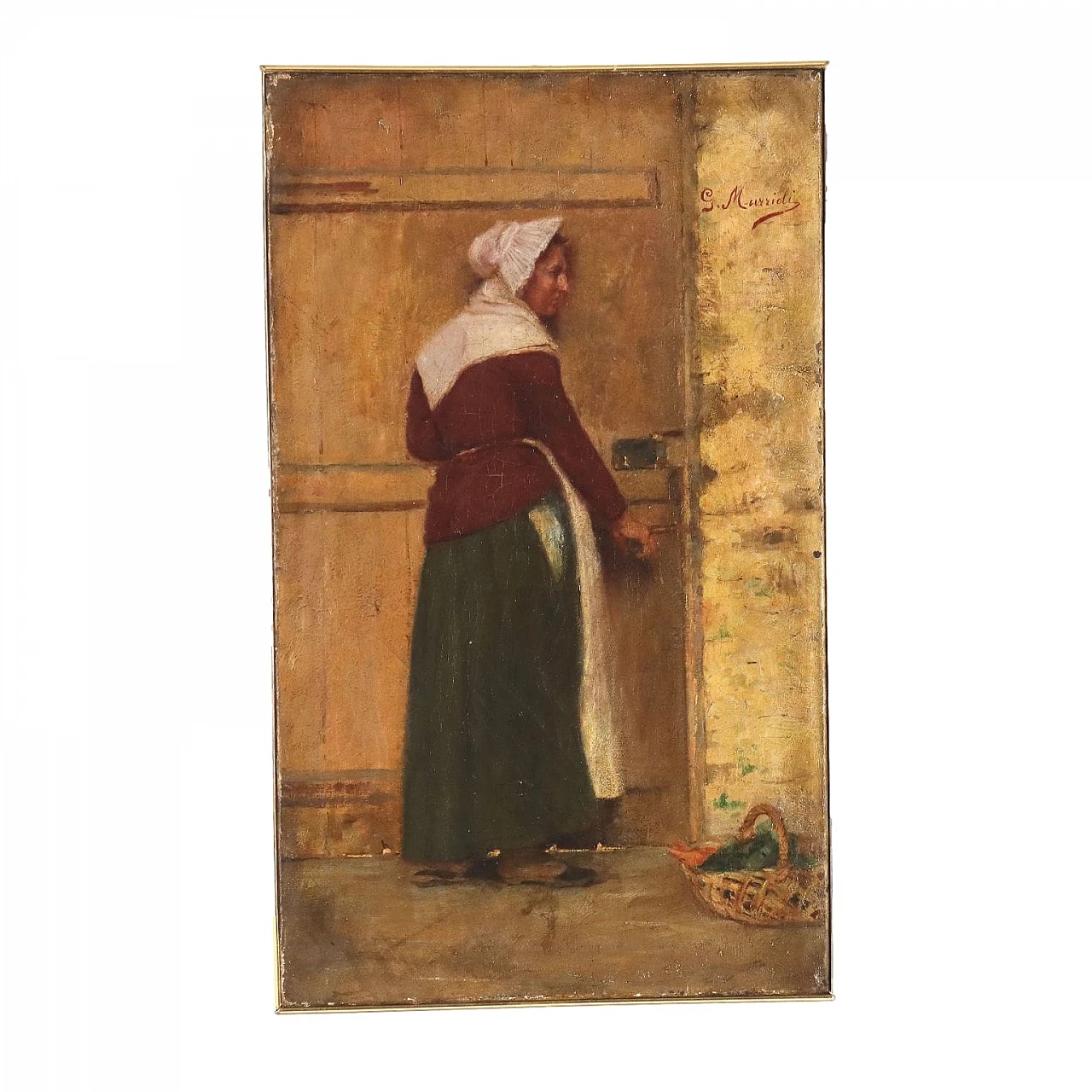 Giovanni Muzzioli, Female Figure, oil on canvas, 19th century 1