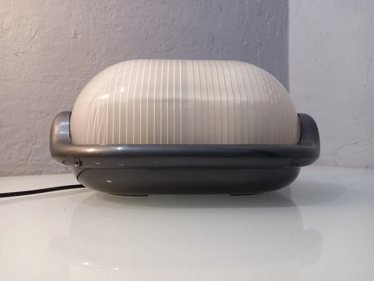 Lampada Noce di Castiglioni per Flos grigia, Anni '70 2