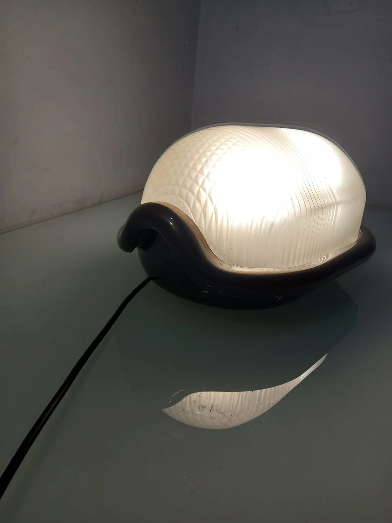 Lampada Noce di Castiglioni per Flos grigia, Anni '70 10