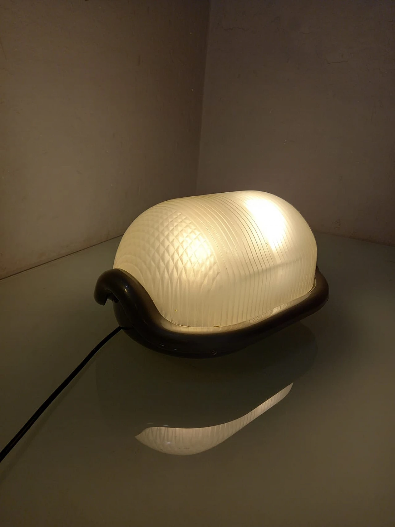 Lampada Noce di Castiglioni per Flos grigia, Anni '70 13