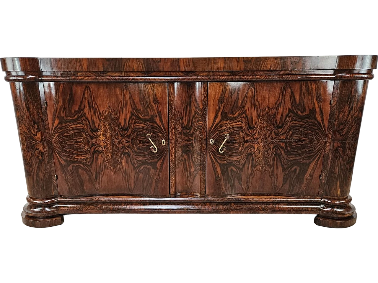 Art Deco Venetian Sideboard in Walnut Root by Levi Minzi, Padua, 1940s 47