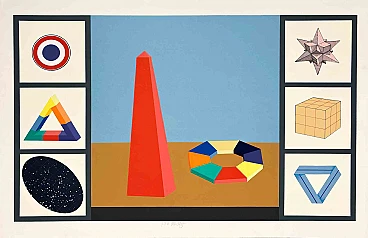 Lucio Del Pezzo, Untitled, Collage Screenprint 1980s-1990s