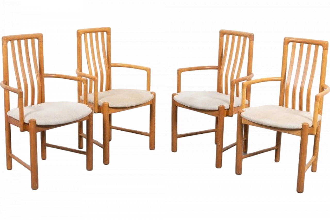 4 Dining chairs by Hans J. Frydendal for Boltinge Stolfabrik, 1970s 11