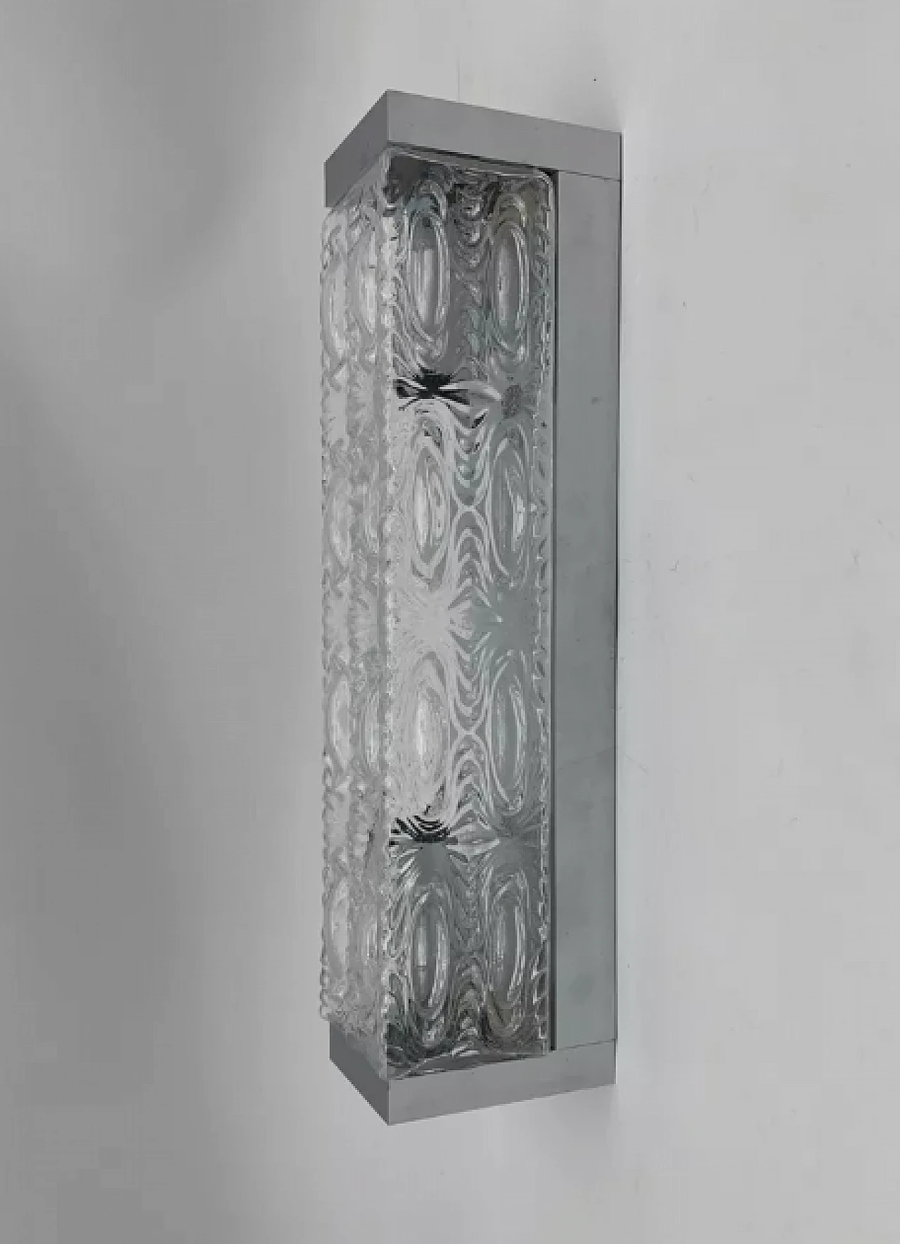 Pair of glass wall sconces, 1970s 2