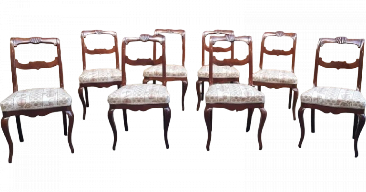 8 Mahogany Louis Philippe chairs, 19th century 11