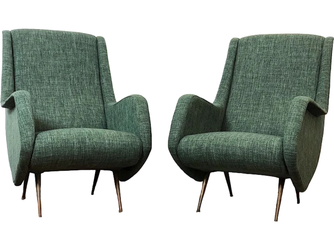 Pair of Isa armchairs by Aldo Morbelli, 1950s 14