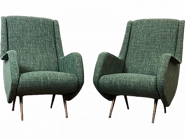 Pair of Isa armchairs by Aldo Morbelli, 1950s