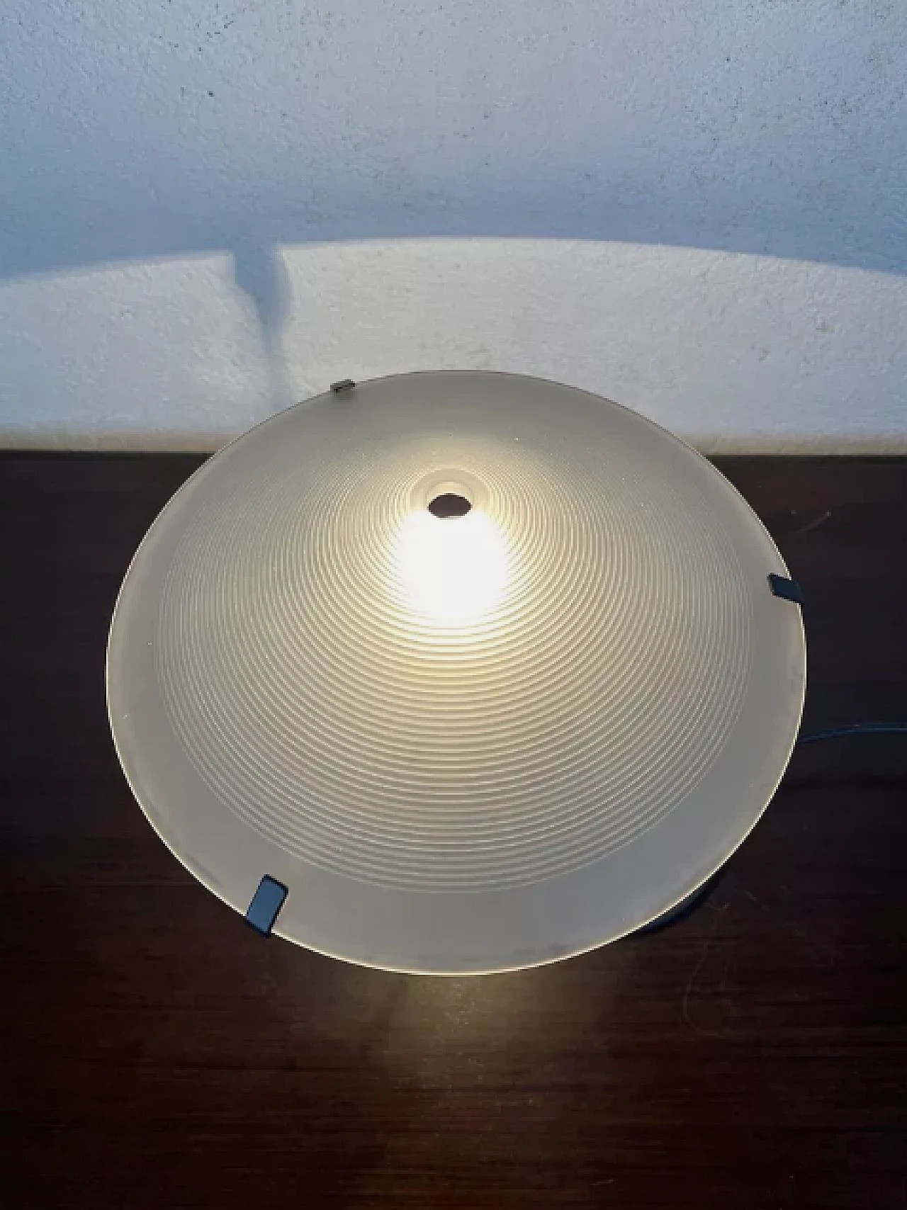 Lampada da tavolo Tobia in vetro e metallo, di Lamiprogetti anni '80 4