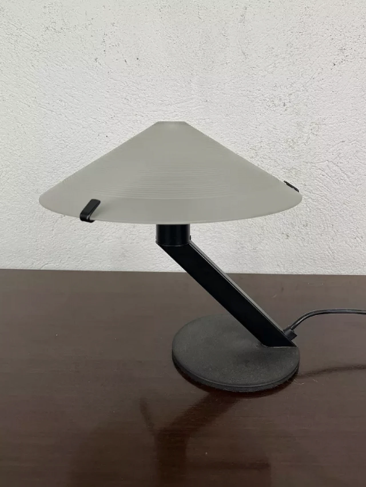 Lampada da tavolo Tobia in vetro e metallo, di Lamiprogetti anni '80 5