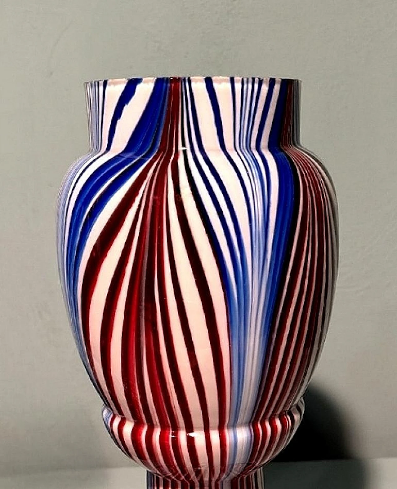 Pair of French coloured opaline glass vases, late 19th century 11