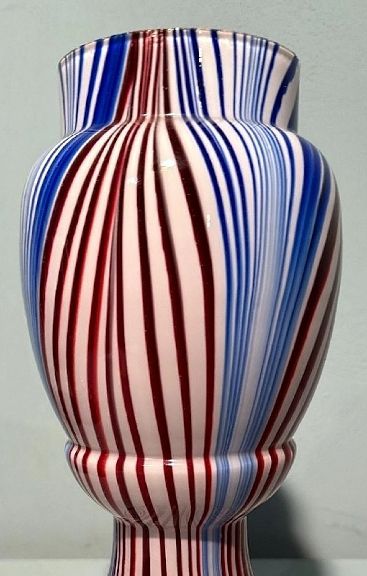 Pair of French coloured opaline glass vases, late 19th century 13