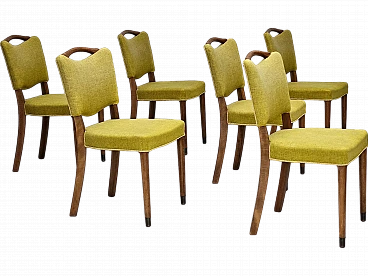 6 Danish dining chairs by Slagelse Møbelværk, 1970s