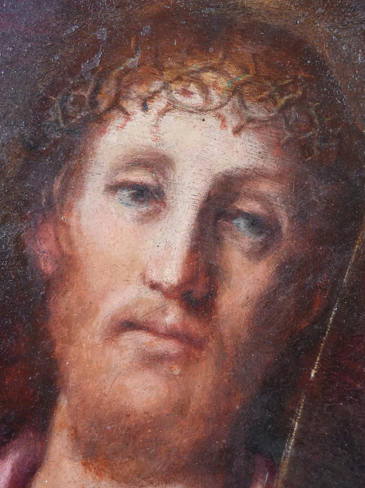 Jesus Crowned with Thorns, oil on panel, 18th century 5