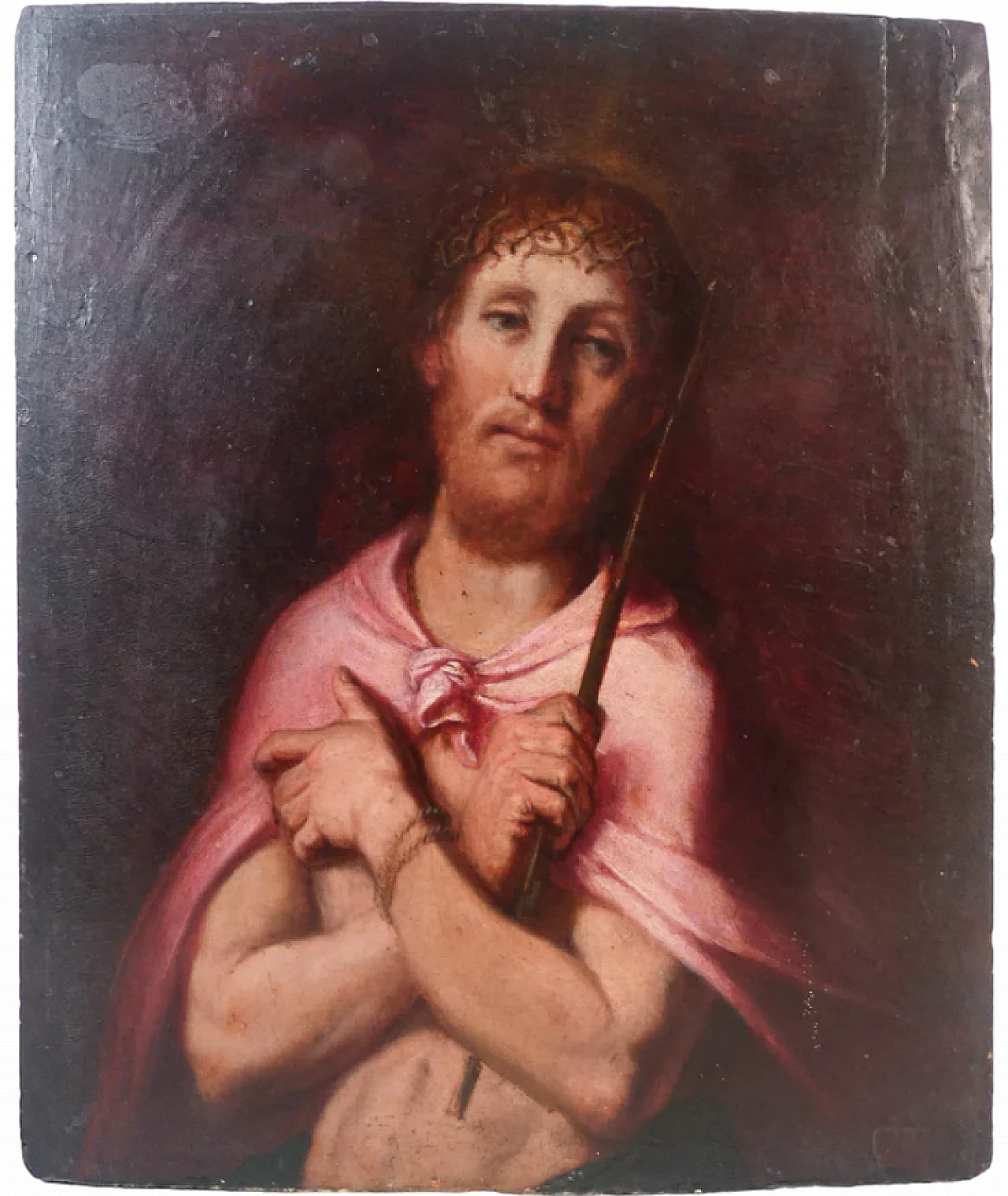 Jesus Crowned with Thorns, oil on panel, 18th century 11