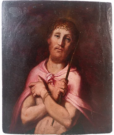 Jesus Crowned with Thorns, oil on panel, 18th century