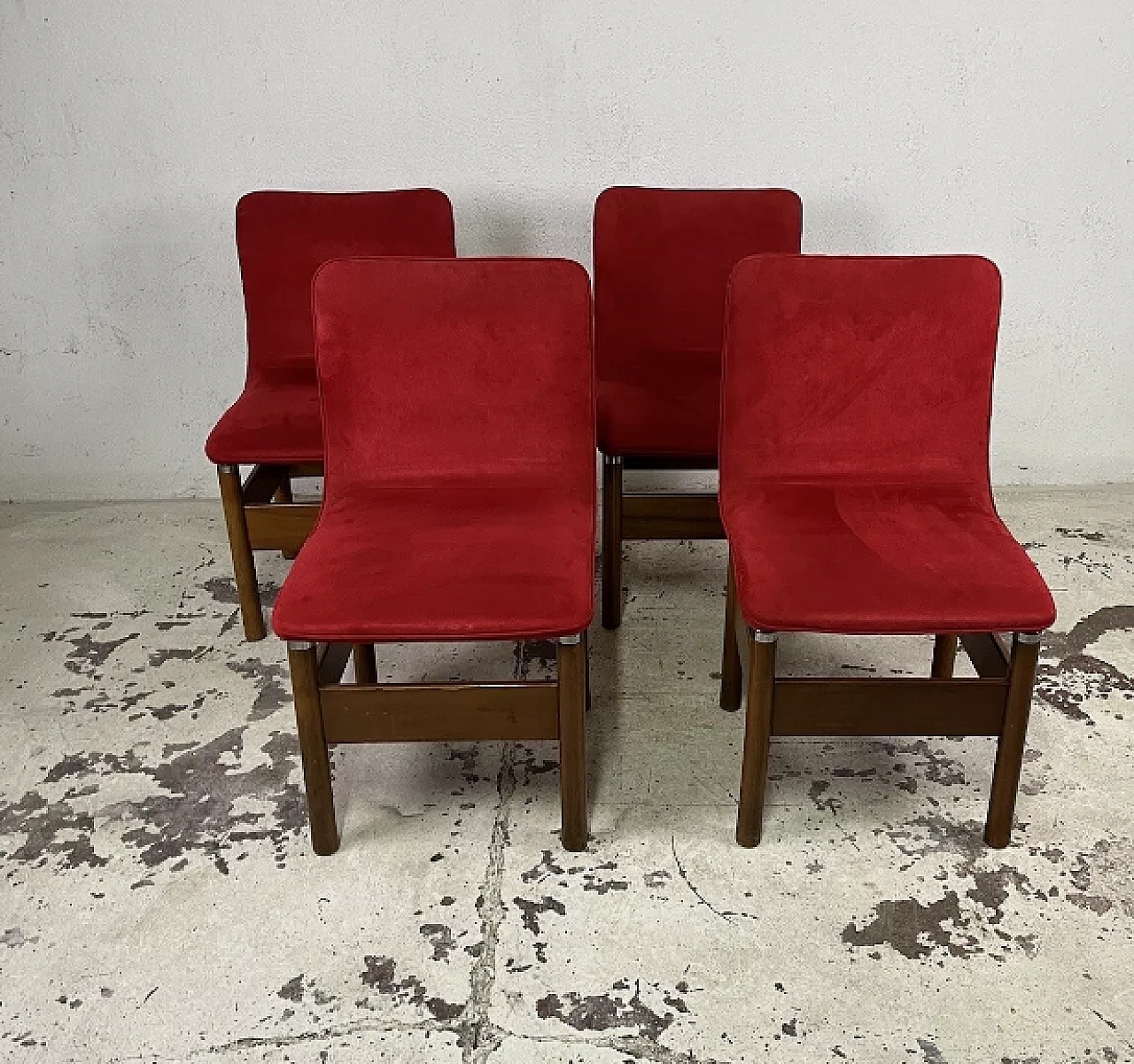 4 Chelsea chairs by Vittorio Introini for Saporiti, 1960s 1