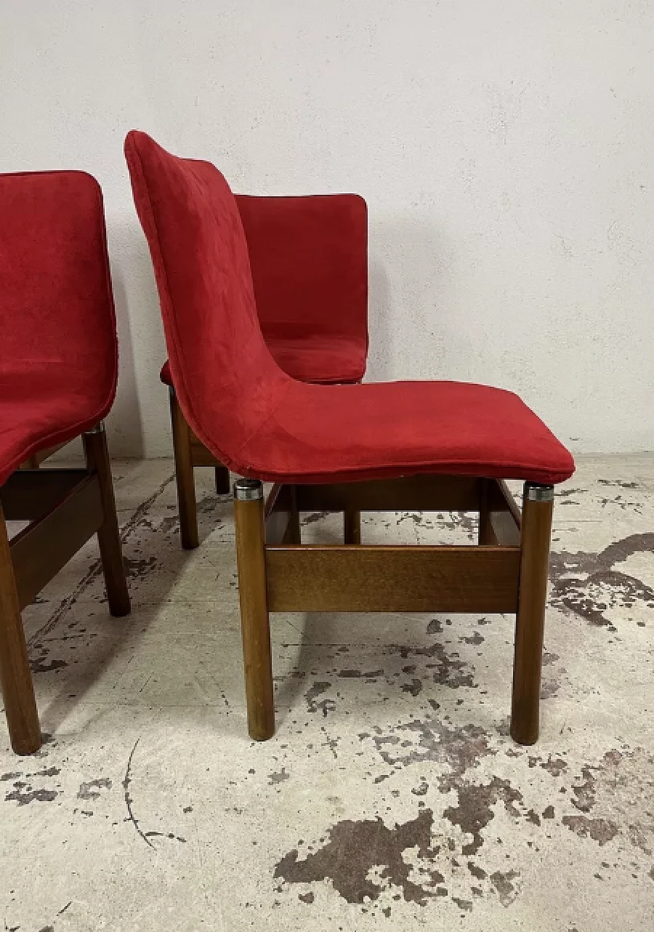 4 Chelsea chairs by Vittorio Introini for Saporiti, 1960s 9