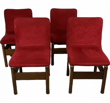 4 Chelsea chairs by Vittorio Introini for Saporiti, 1960s