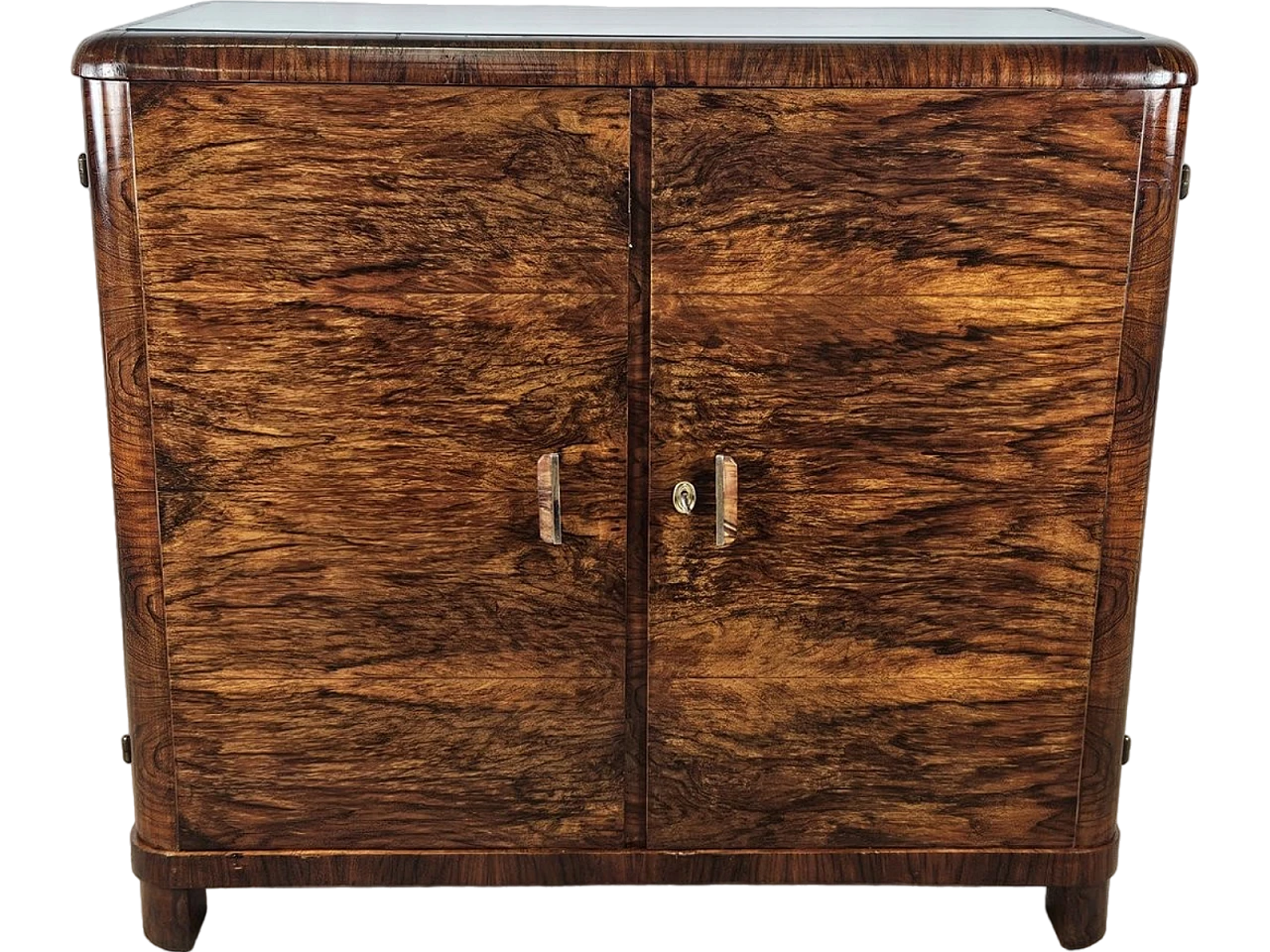 Walnut-root sideboard with internal drawers, 1930s 32