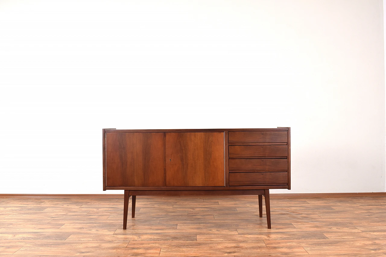 Mid-Century Walnut Sideboard by S. Albrecht, 1960s. 1