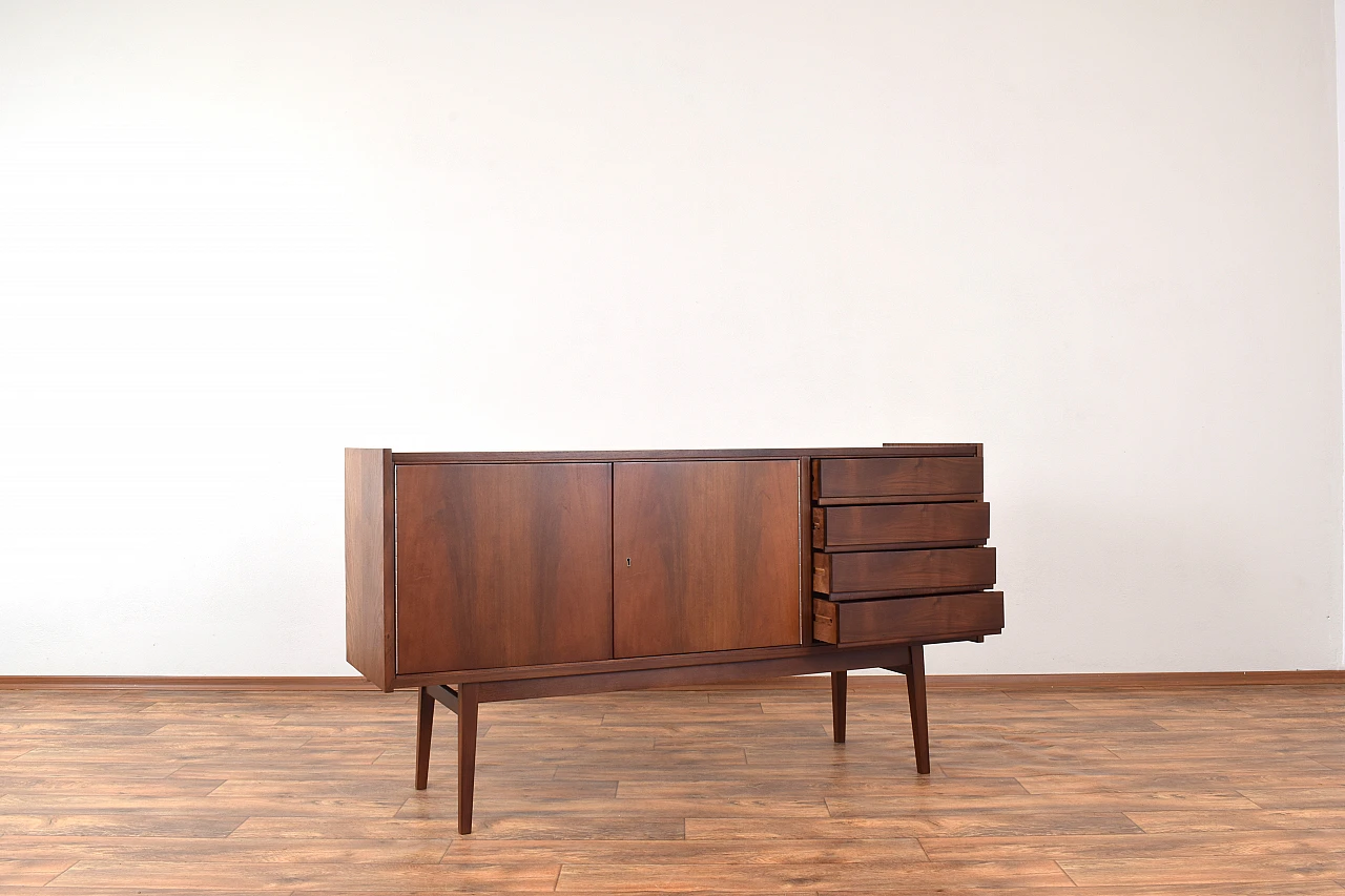 Mid-Century Walnut Sideboard by S. Albrecht, 1960s. 5