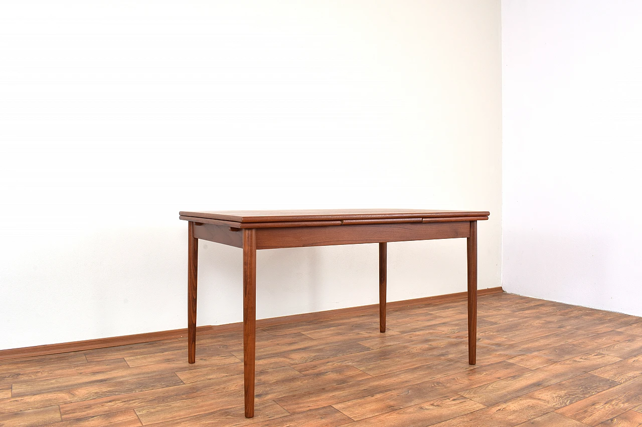 Danish teak extendable dining table, 1960s 6