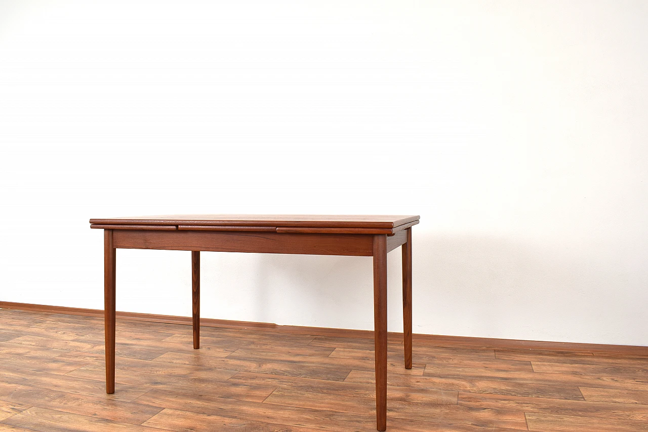 Danish teak extendable dining table, 1960s 7