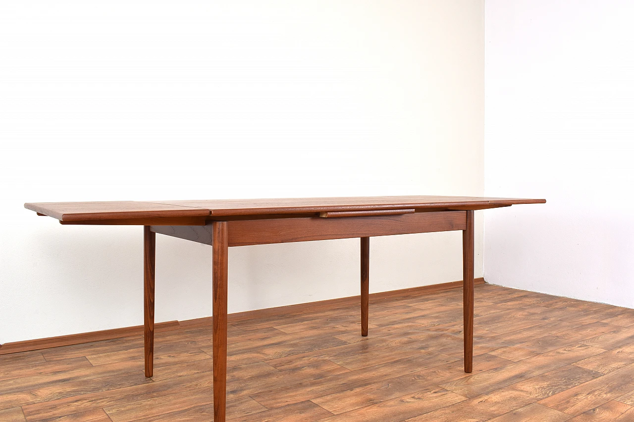 Danish teak extendable dining table, 1960s 8