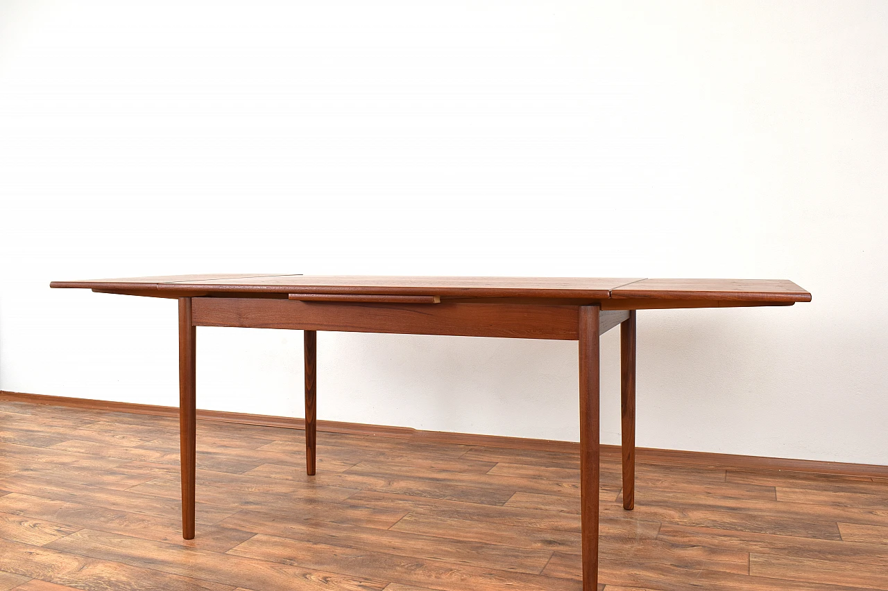 Danish teak extendable dining table, 1960s 9