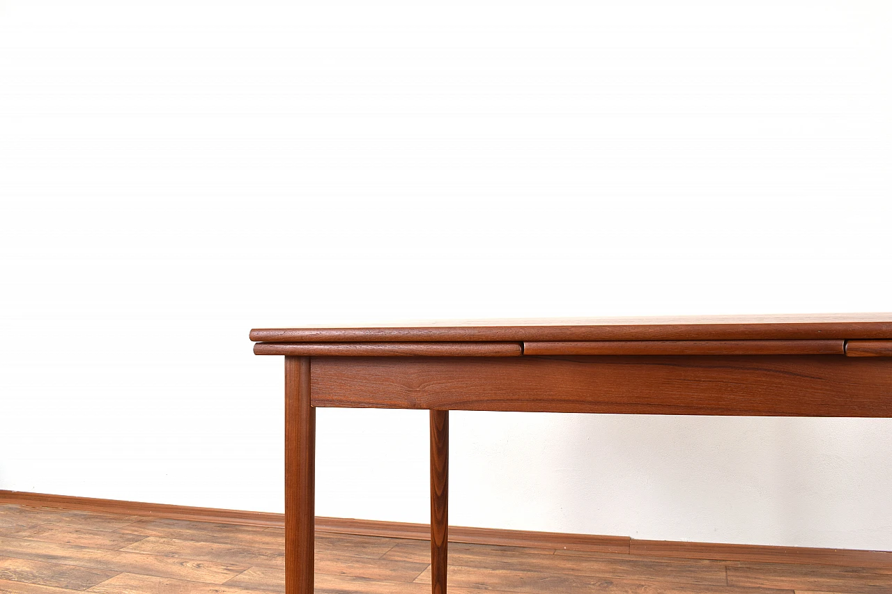 Danish teak extendable dining table, 1960s 10