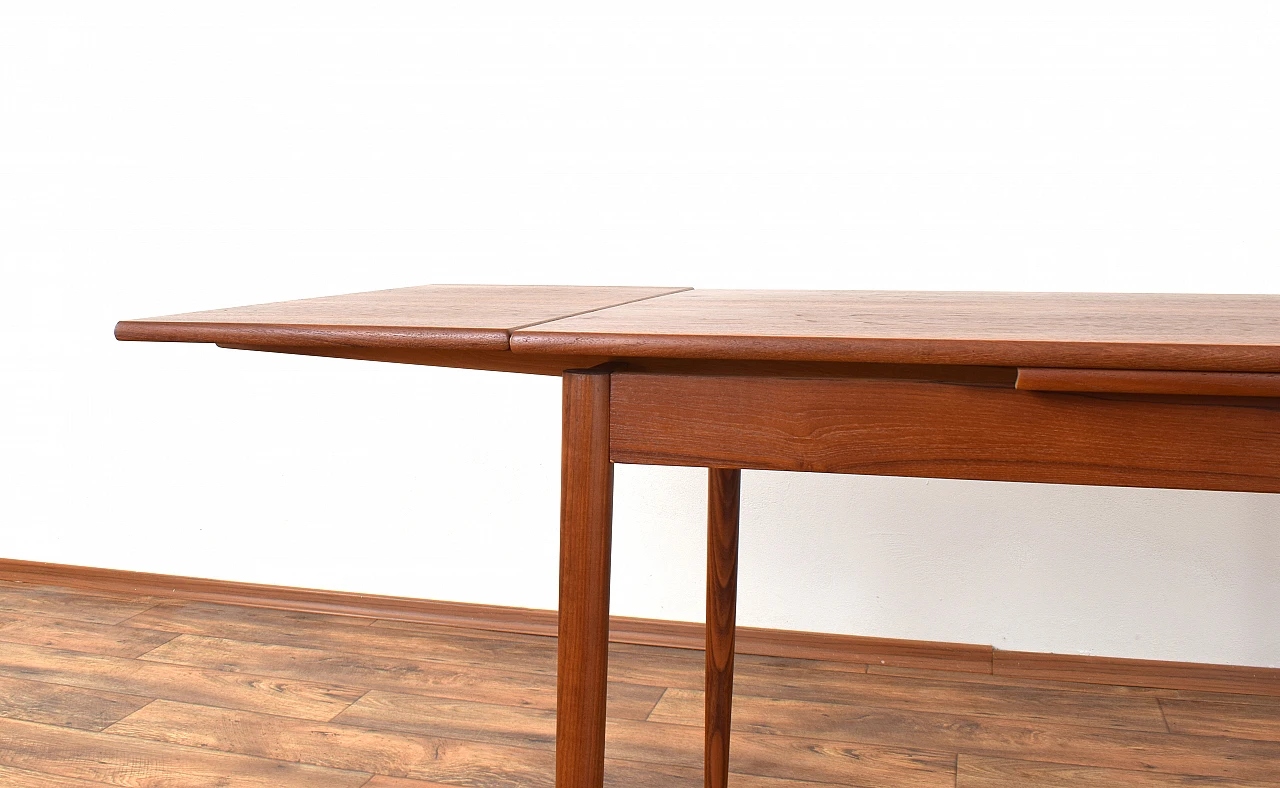 Danish teak extendable dining table, 1960s 12