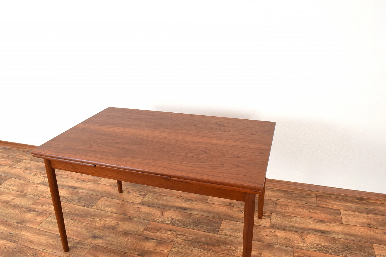 Danish teak extendable dining table, 1960s 14