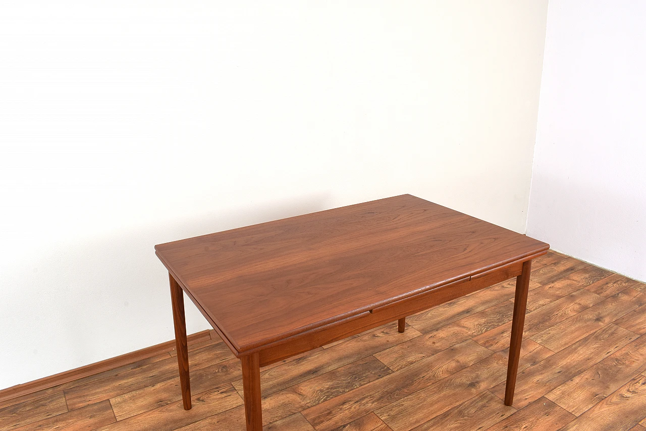 Danish teak extendable dining table, 1960s 15