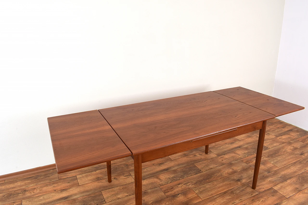 Danish teak extendable dining table, 1960s 16